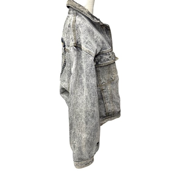 Vintage Retro Jordache Denim Jacket Embellished W/Rhinestones & Button Accents M - Picture 9 of 14